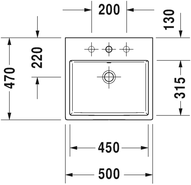 2350500079 Подвесная раковина настенная овальная Duravit Vero Air - Вид №1