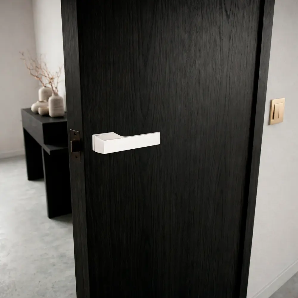 Дверная ручка на розетке Armex H-110175-A без запирания цвет никель STLM-2002584 - Вид №7