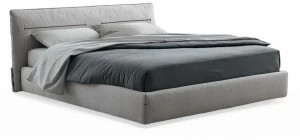 Poliform Двуспальная кровать из ткани с мягким изголовьем