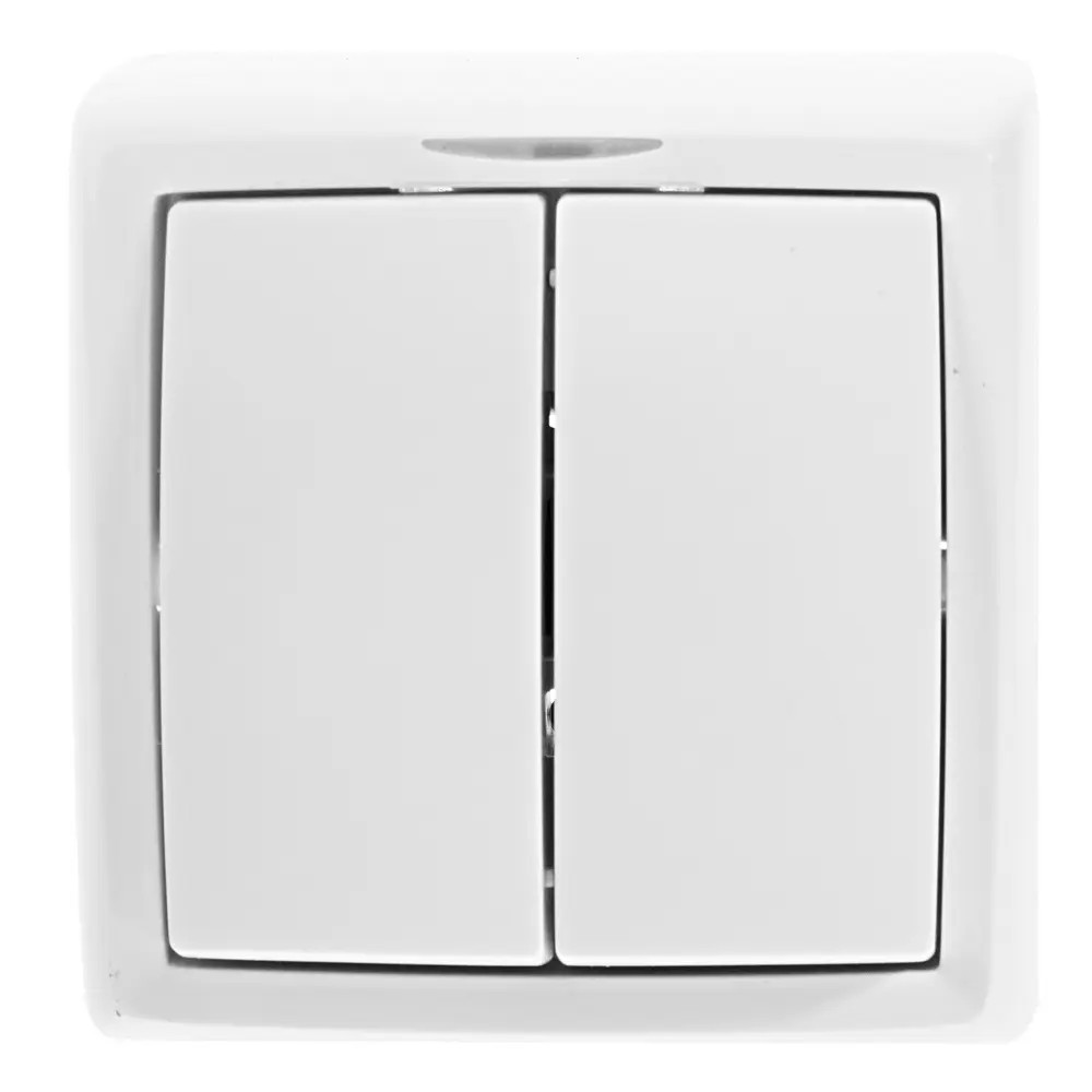 Выключатель Reone 2 клавиши цвет серый STLM-2097737