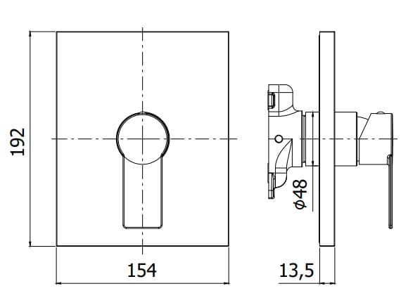 Набор для душа с одной ручкой RUBINETTERIA PAFFONI Tango ARCH-00127018 - Вид №2