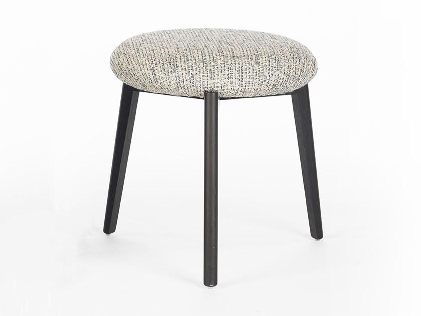 Wildspirit Низкий деревянный табурет со встроенной подушкой Macaron sun-id-1365617 - Вид №2