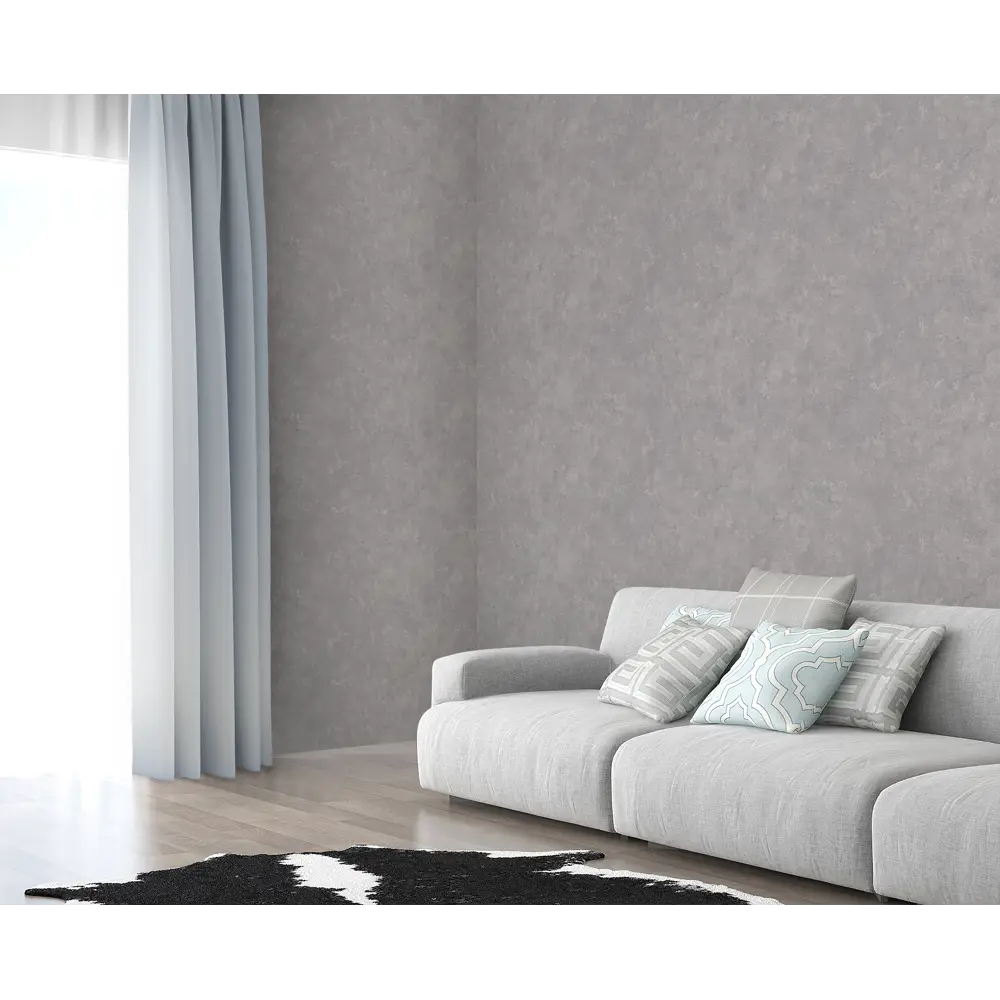 Флизелиновые обои ATELIERO Super Beton с эффектом штукатурки, темно-серые 89432666 STLM-1568835 - Вид №4