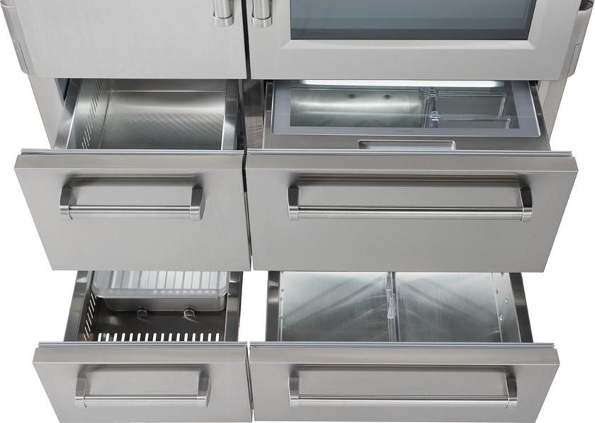 Sub-Zero Холодильник из нержавеющей стали со стеклянной дверцей класса а + Pro 48 Icbpro4850g  - Вид №7