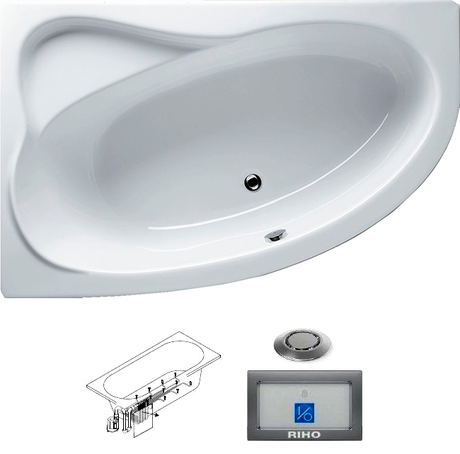BA6300500000000_top1 Гидромассажная ванна Riho Lyra Santreyd - Вид №3