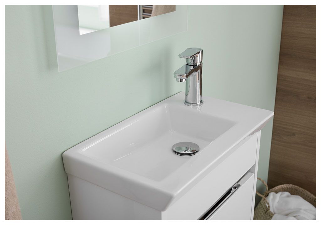 Тумба с раковиной Aquanet Дувр 45 белый 0018260700182339 - Вид №6