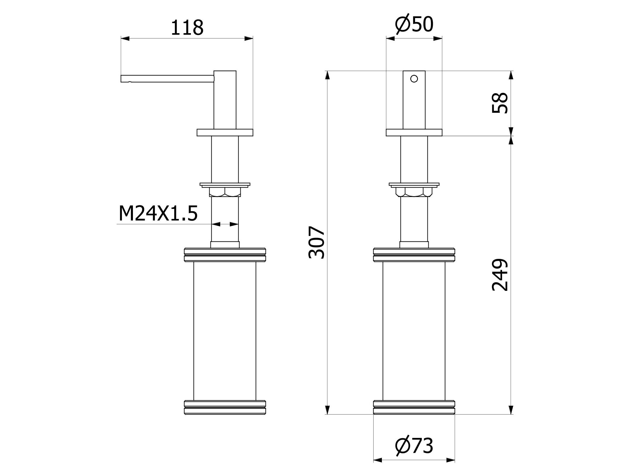 Дозатор мыла IB чистый ARCH-00008872 - Вид №5