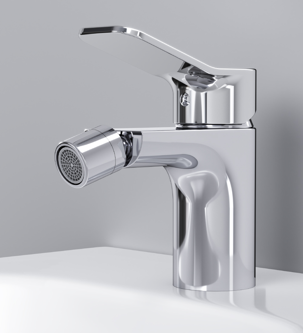 F85A83100 смеситель д/биде излив 100 мм с д/к хром шт. AM.PM X-Joy  - Вид №1