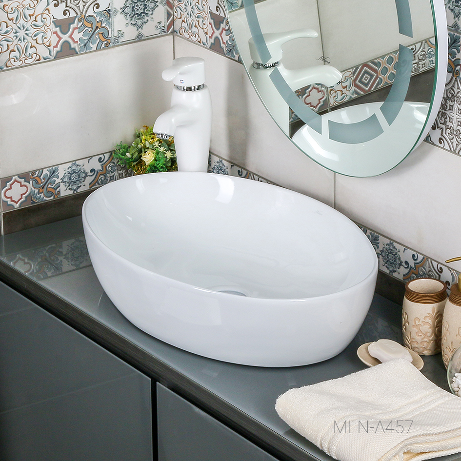 Накладная раковина melana mln-a457 A457-805 - Вид №2