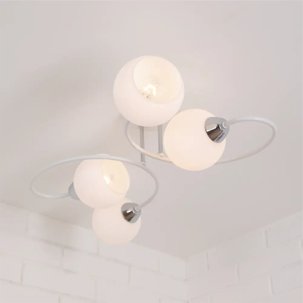 Люстра потолочная «Bitongo» 74523-4 4 лампы 12 м² цвет белый SCHAFFNER STLM-2117754 - Вид №3