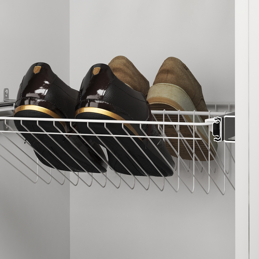 Проволочная обувница , 643х555х130 мм, белый LJPS0599 Public Steel Россия  - Вид №1