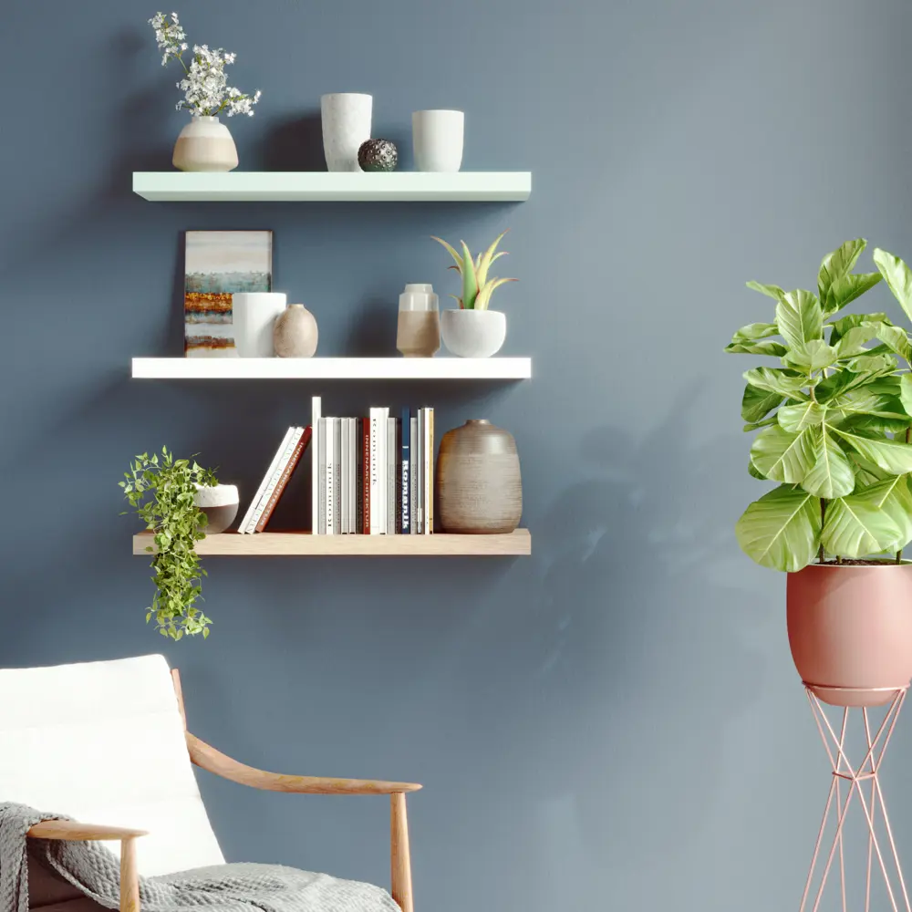 Полка настенная Spaceo White 80x23.5 см МДФ цвет белый STLM-2164451 - Вид №14