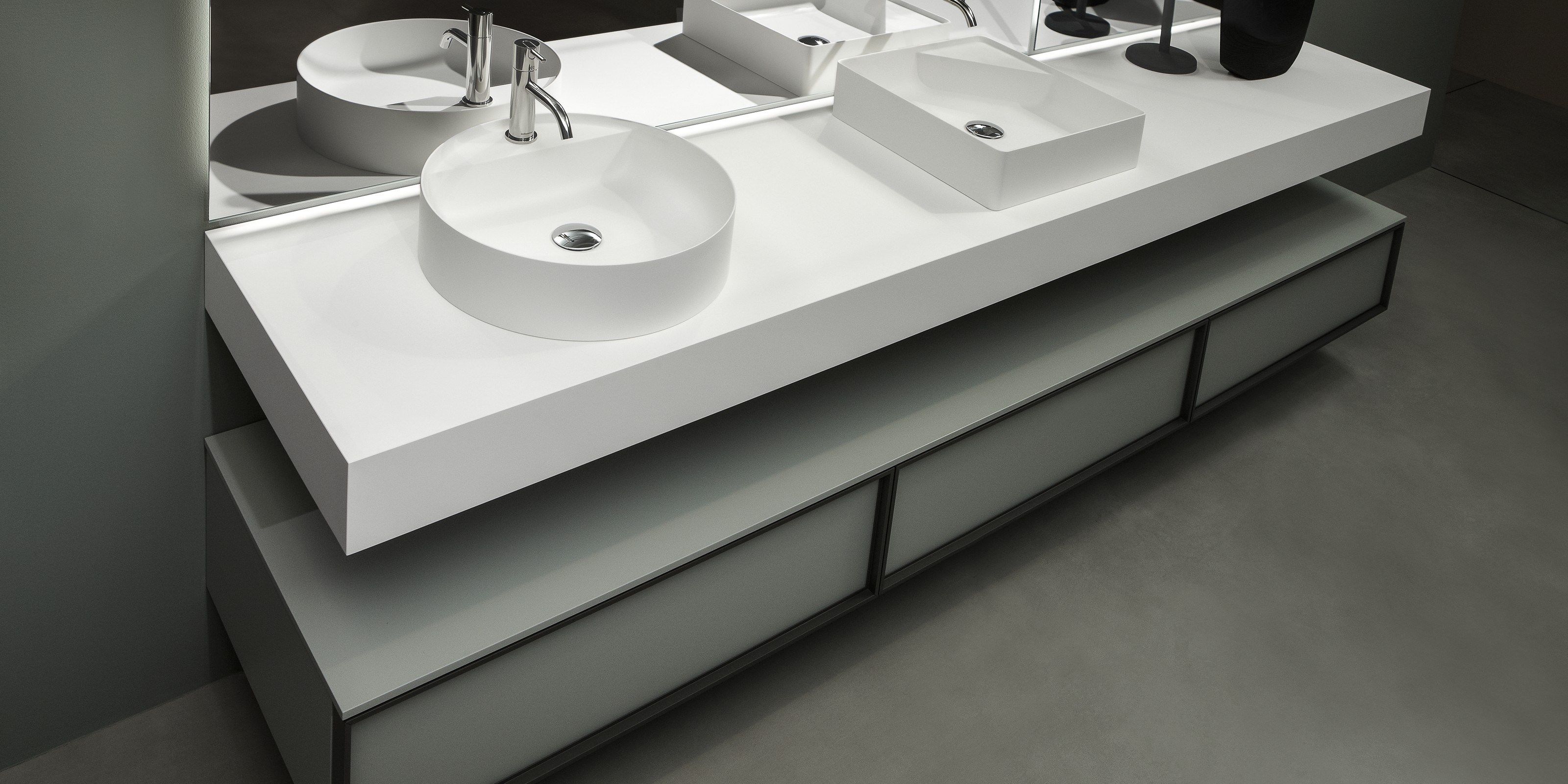 Квадратная столешница из Flumood® Antoniolupi SIMPLO ARCH-00047889 - Вид №1