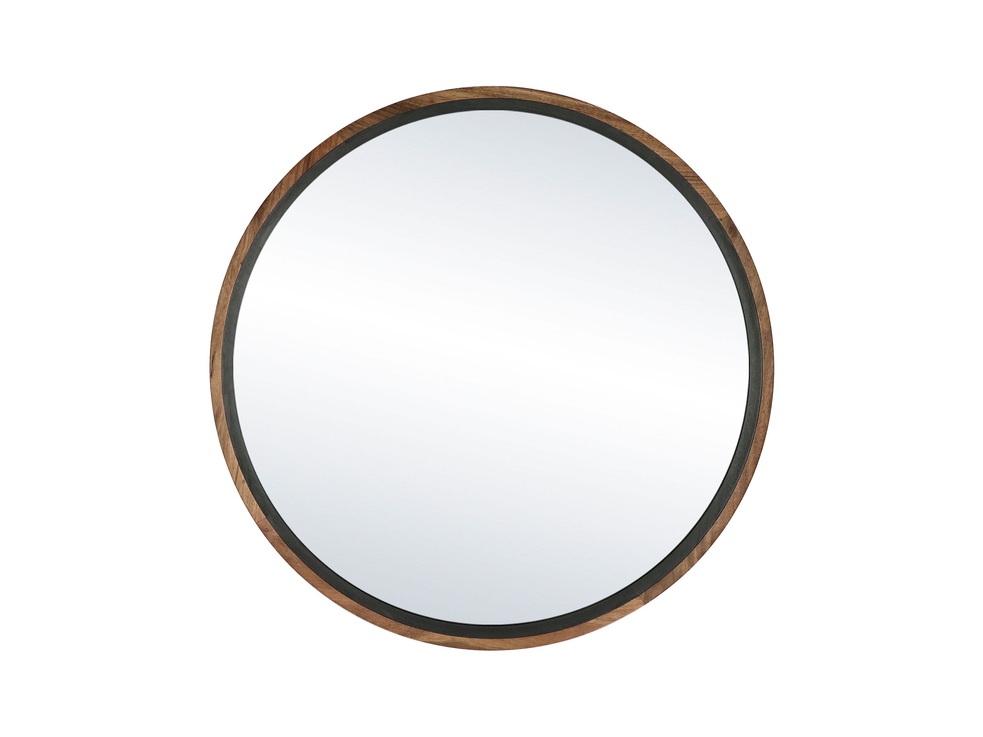 Настенное круглое зеркало из акации с рамкой POMAX GRAMM ARCH-00015380