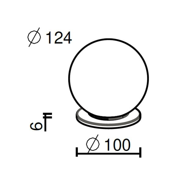 Светодиодная настольная лампа из дутого стекла Brillamenti ZBowl ARCH-00118236 - Вид №2