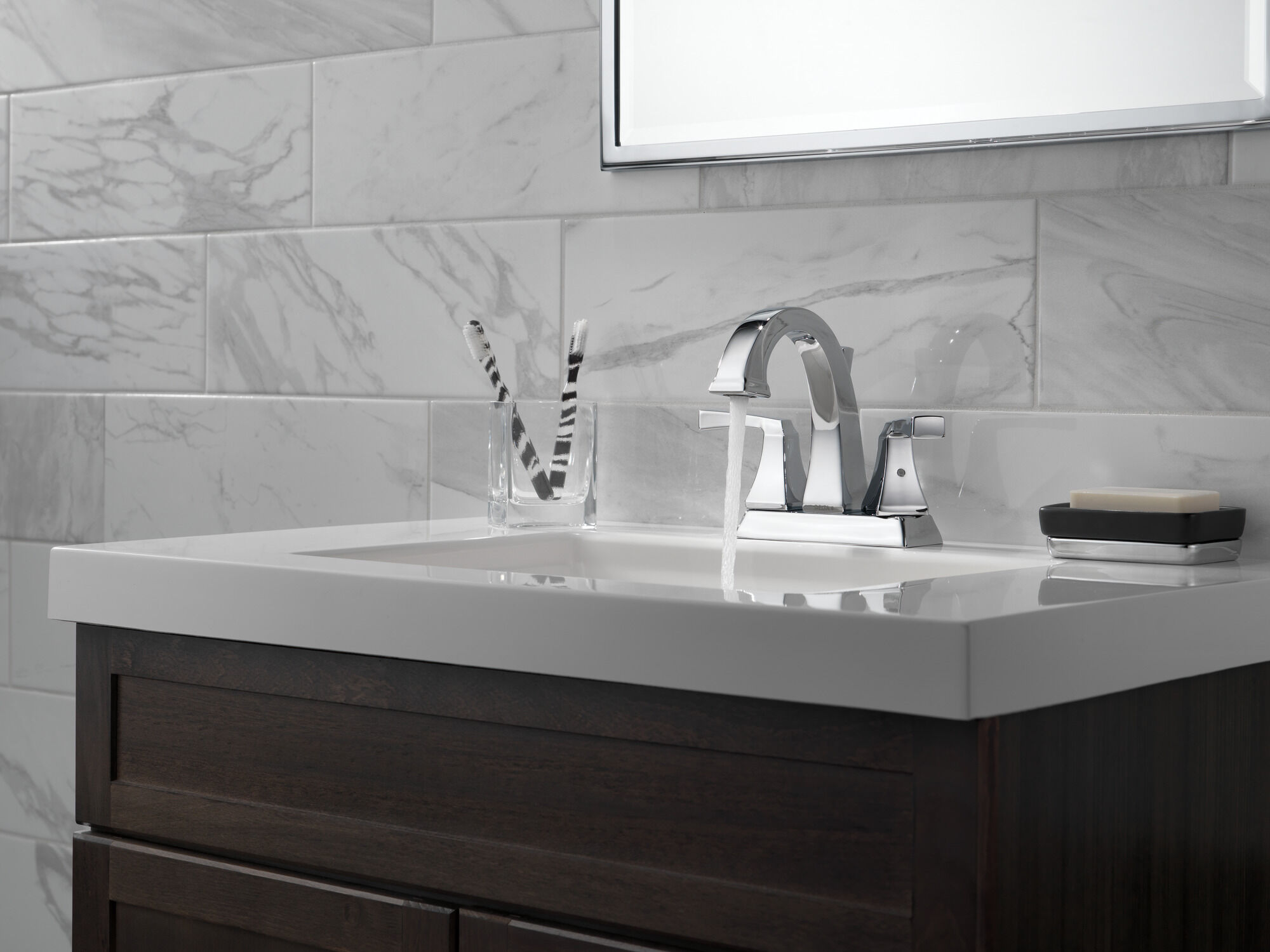 2551-MPU-DST Смеситель для ванной комнаты с двумя ручками Delta Faucet Dryden Хром  - Вид №1