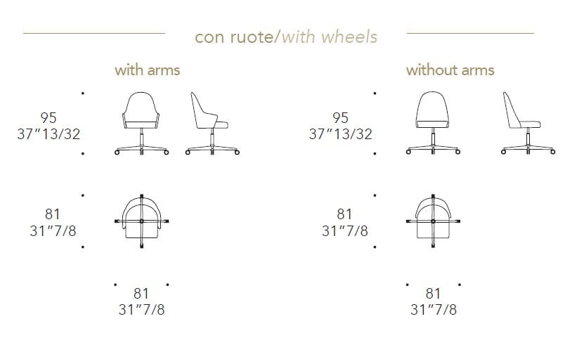 Тканевый регулируемый по высоте рабочий офисный стул с колесами REFLEX Ludwig ARCH-00065679 - Вид №2
