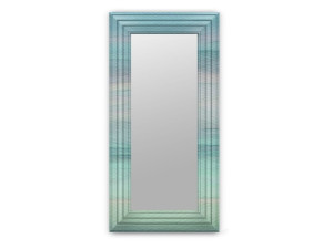 Прямоугольное зеркало из ткани с рамкой