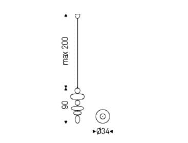 Подвесной светильник из боросиликатного стекла Cattelan italia BABAN ARCH-00074257 - Вид №4