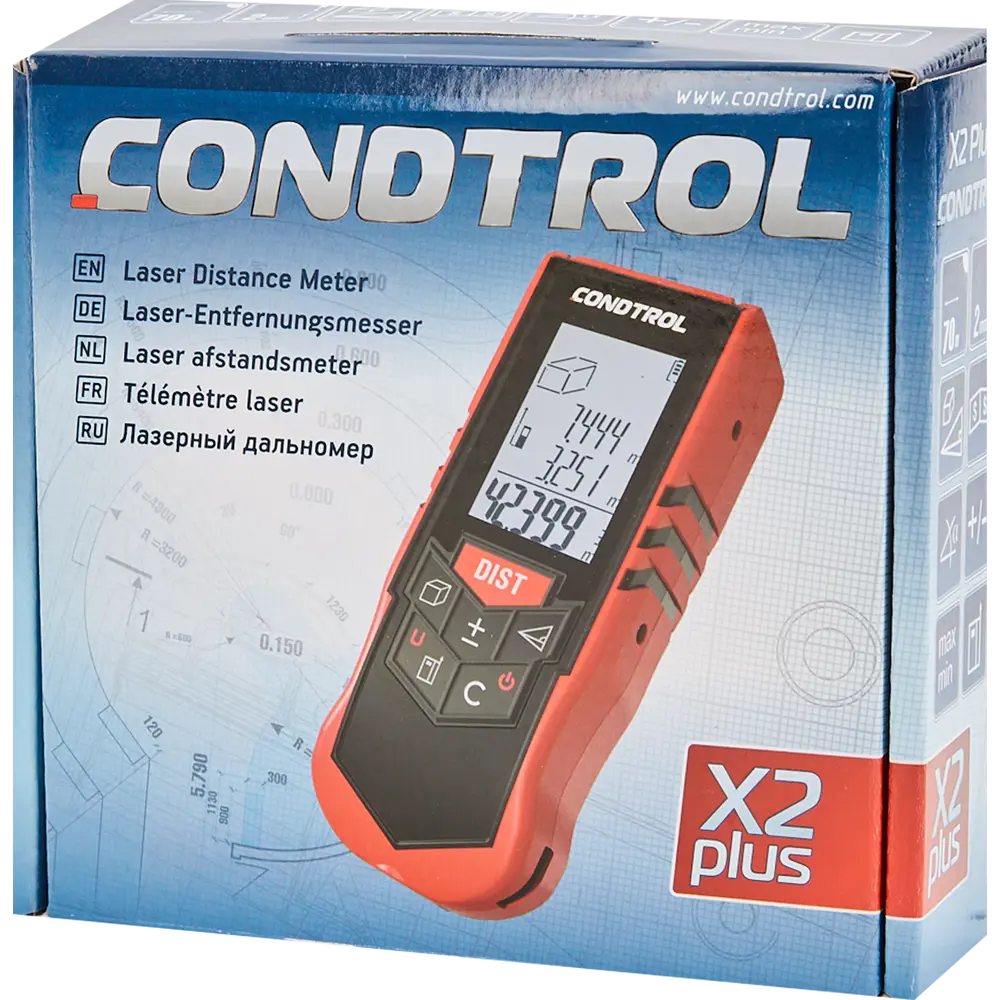 Лазерный дальномер CONDTROL X2 Plus для точных измерений до 70 м 17116296 STLM-0007527 - Вид №4