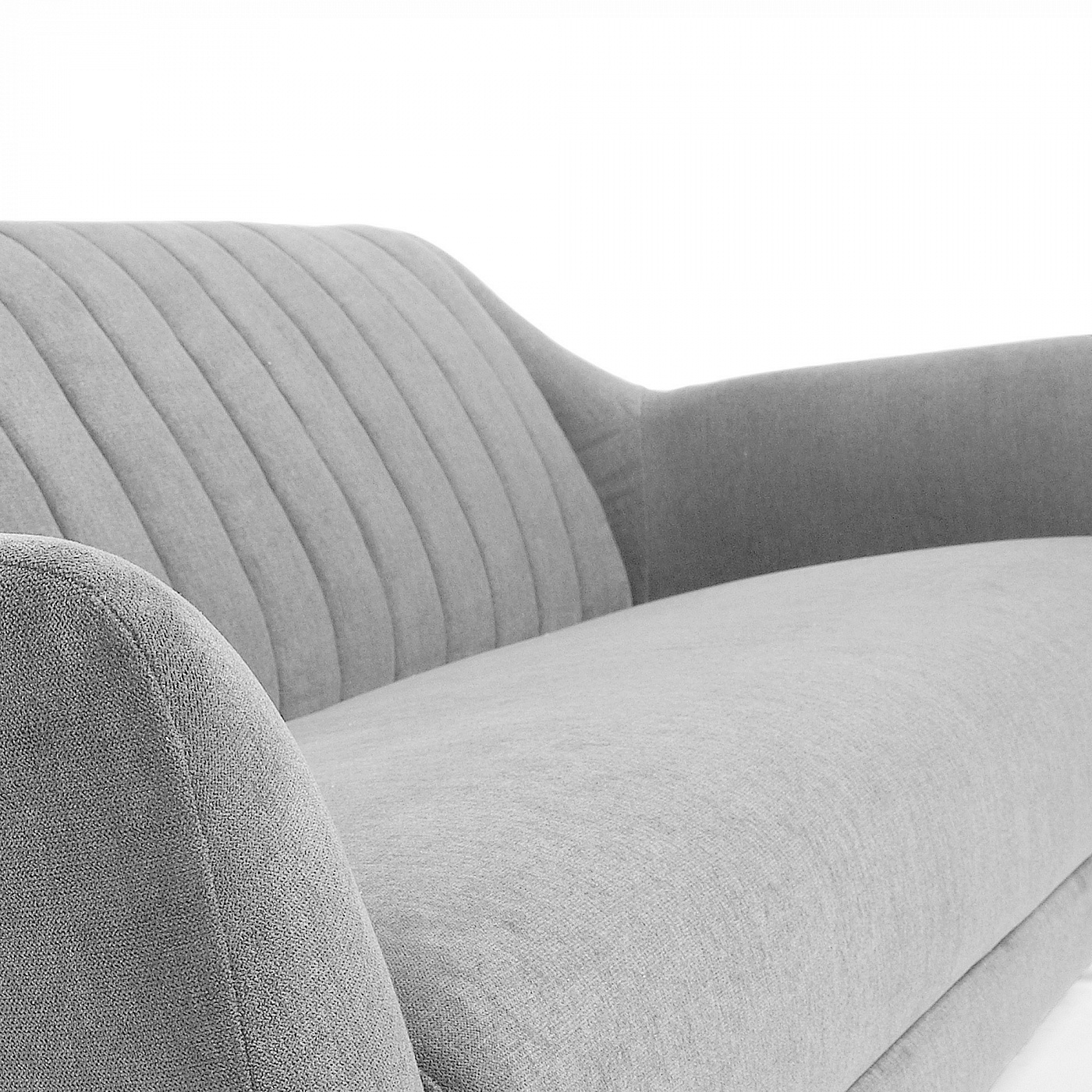 051956 Диван Off светло-серый La Forma Obo  - Вид №4