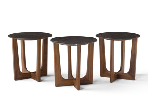 Мраморный круглый журнальный столик