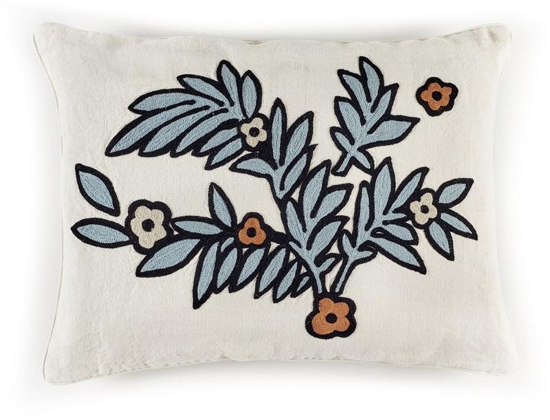 Élitis Подушка, вышитая из льна с цветочными мотивами sun-id-1384544 - Вид №6