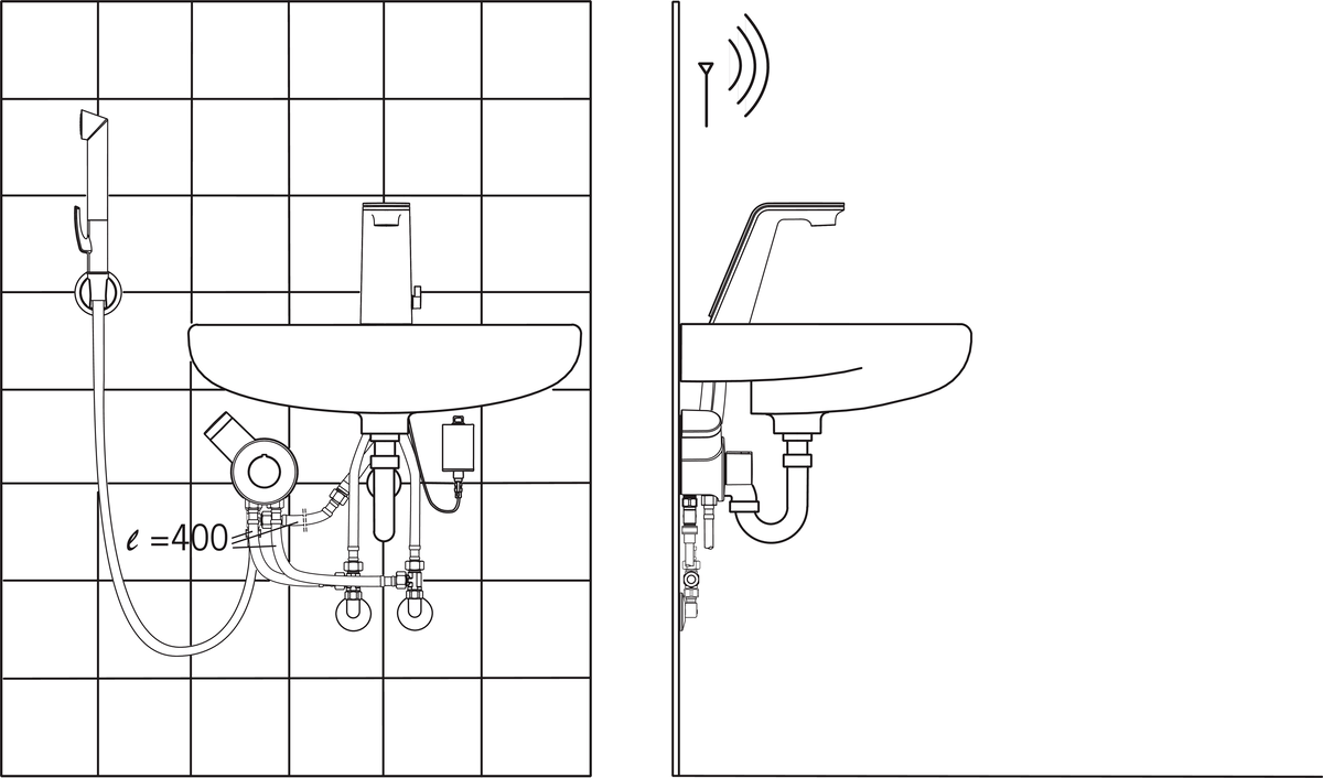 Oras 8712F Смеситель для умывальника, 6 V 8712F ALESSI Sense Хром/Белый  - Вид №4