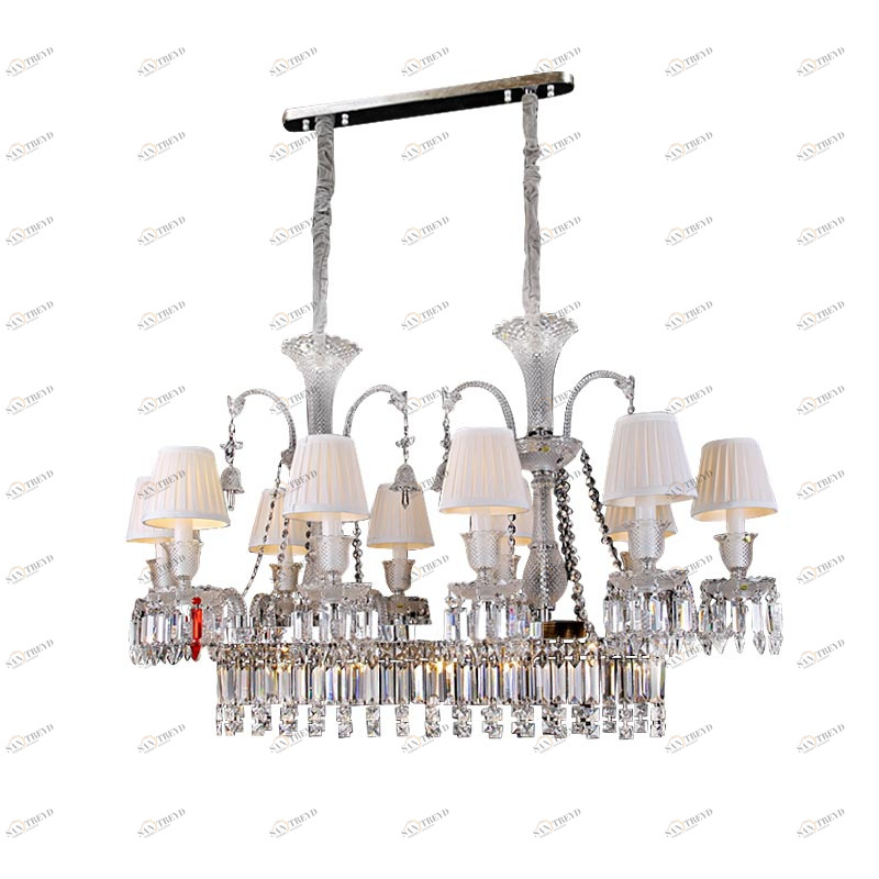 Люстра Baccarat 10 от Delight Collection белая/прозрачная/ хром ZZ86303-10 DELIGHT COLLECTION ДИЗАЙНЕРСКИЕ 247048 Белый 