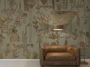Affreschi & Affreschi Рулонные экологические обои из гипса с цветочными мотивами Season 1 Kw0706