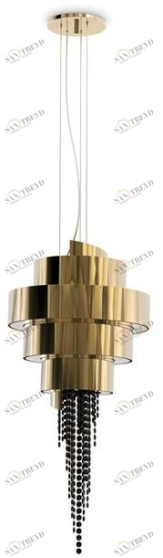 LUXXU Подвесной светильник из латуни с кристаллами swarovski® Guggenheim sun-id-1468385