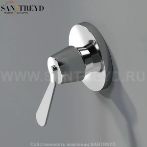 Встроенный однорычажный смеситель с ручкой CRUB0900LES FEZ хромированный