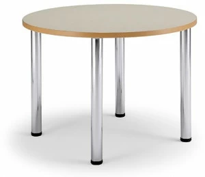 Leyform Круглый стол из ламината и стали Arno 1622