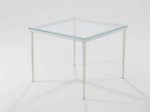 Barel Квадратный стол из прочного железа и хрусталя