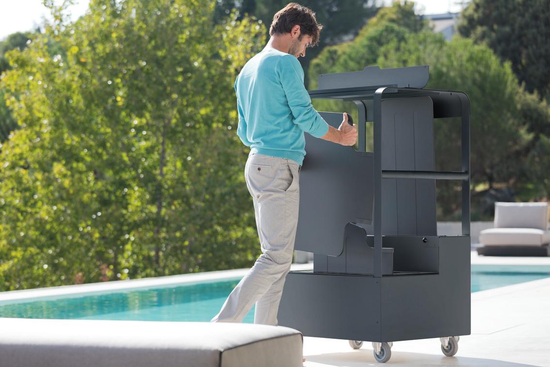 Тележка для спинок белая f8 Manutti Air MNST814 - Вид №2