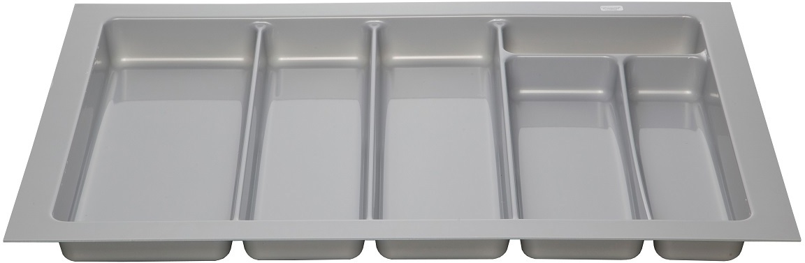 90939606 Лоток для столовых приборов Trendy 800 Pearl Grey 74x5.60x49 см пластик цвет жемчужно-серый STLM-0425534 NAVAKO