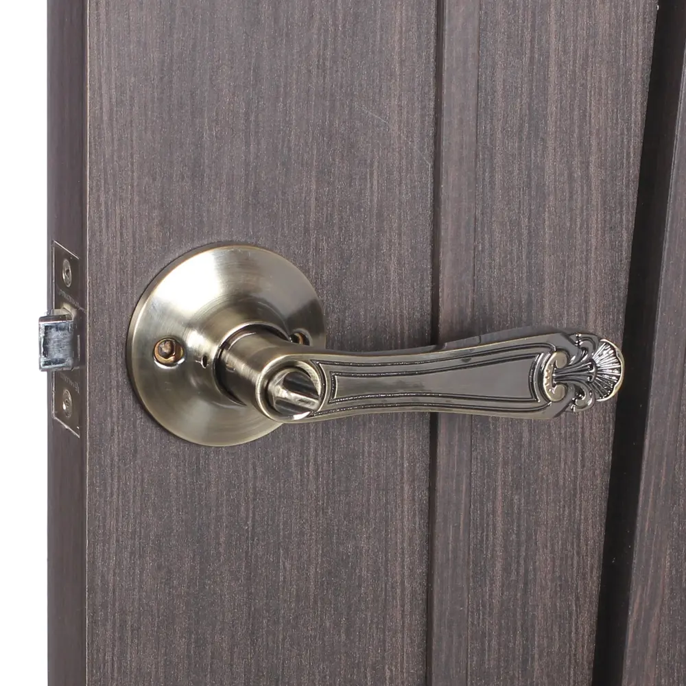 Ручка-защёлка 637/BL АB-B, с фиксатором, цвет античная бронза FUARO STLM-2120491 - Вид №6