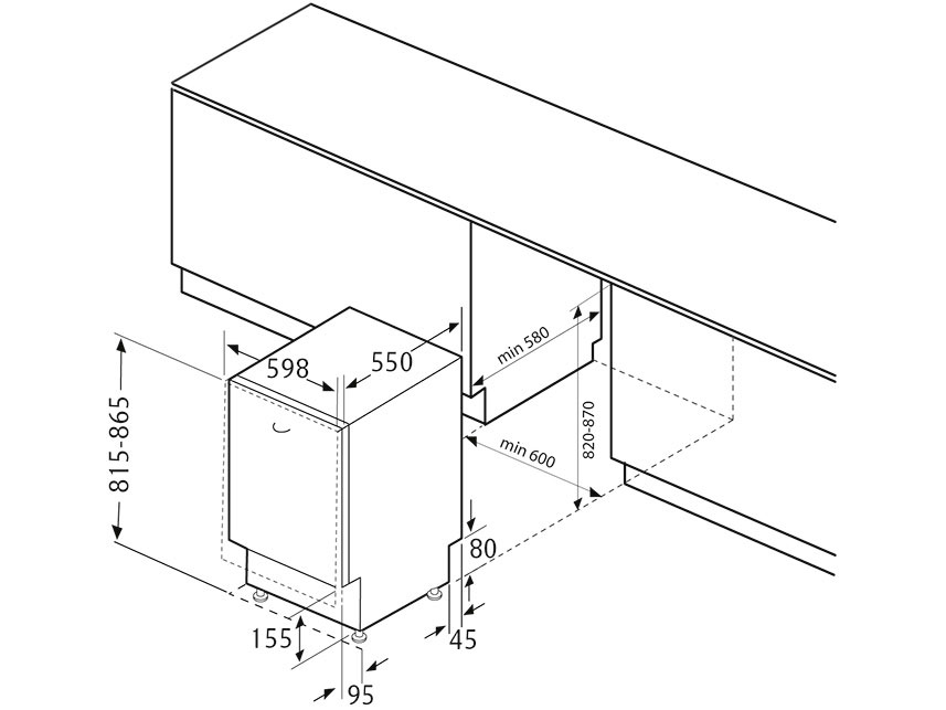 8168342 Встраиваемая посудомоечная машина KRONA KASKATA 60 BI KRONA1 STDN-0023897 - Вид №10