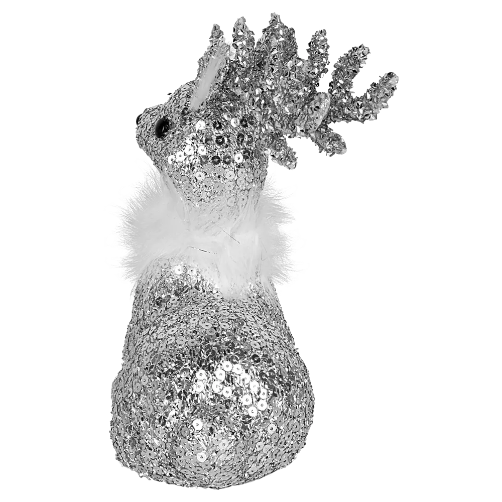 89368047 Декоративная фигура Олень 20x13 см серебристый STLM-1537199 Santreyd Christmas - Вид №4