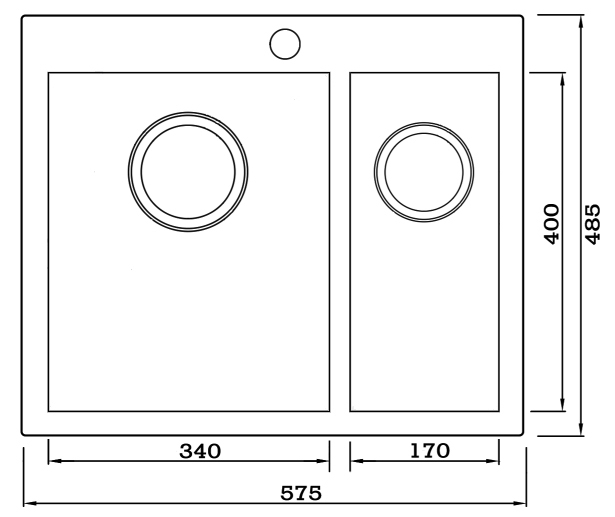 Кухонные мойки Eco Marino SMV-Z-575DR.A SEAMAN  - Вид №1