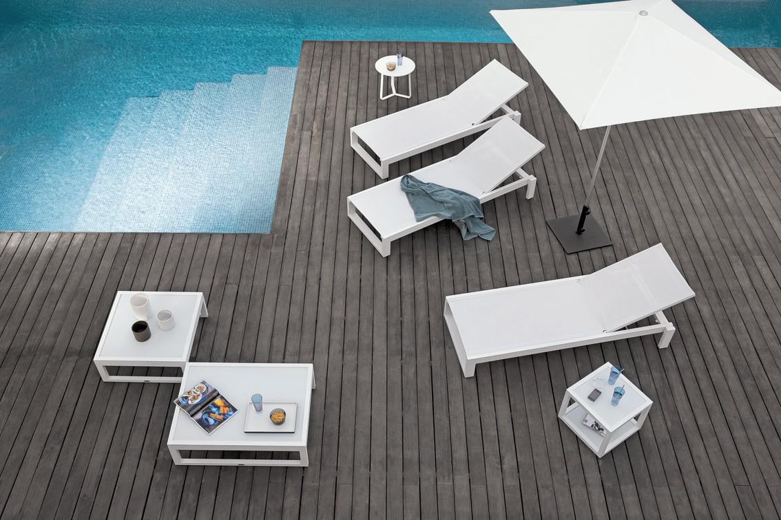 MNST198 Лежак белый f8 текстиль белый Manutti Fuse - Вид №7