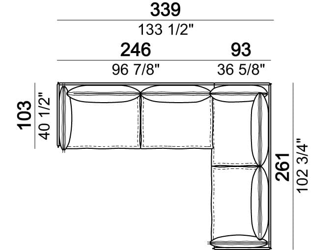 Кожаный модульный диван Arketipo Auto-Reverse ARCH-00031284 - Вид №23