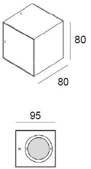 BEL-LIGHTING Бра для наружного освещения прямого света из анодированного алюминия Cube 902.gu - Вид №5