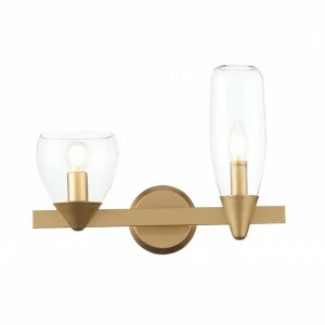 Бра со стеклянными плафонами на 2 лампы золотое Teneresa SL1119.201.02 ST LUCE TENERESA 00-3931796 Золото;прозрачный