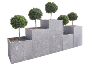 Индивидуальный плантатор из спеченного камня