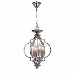 Подвесная люстра ST Luce Foriate SL361.103.04 ST LUCE ДИЗАЙНЕРСКИЕ, FORIATE 279775 Белый;серебро