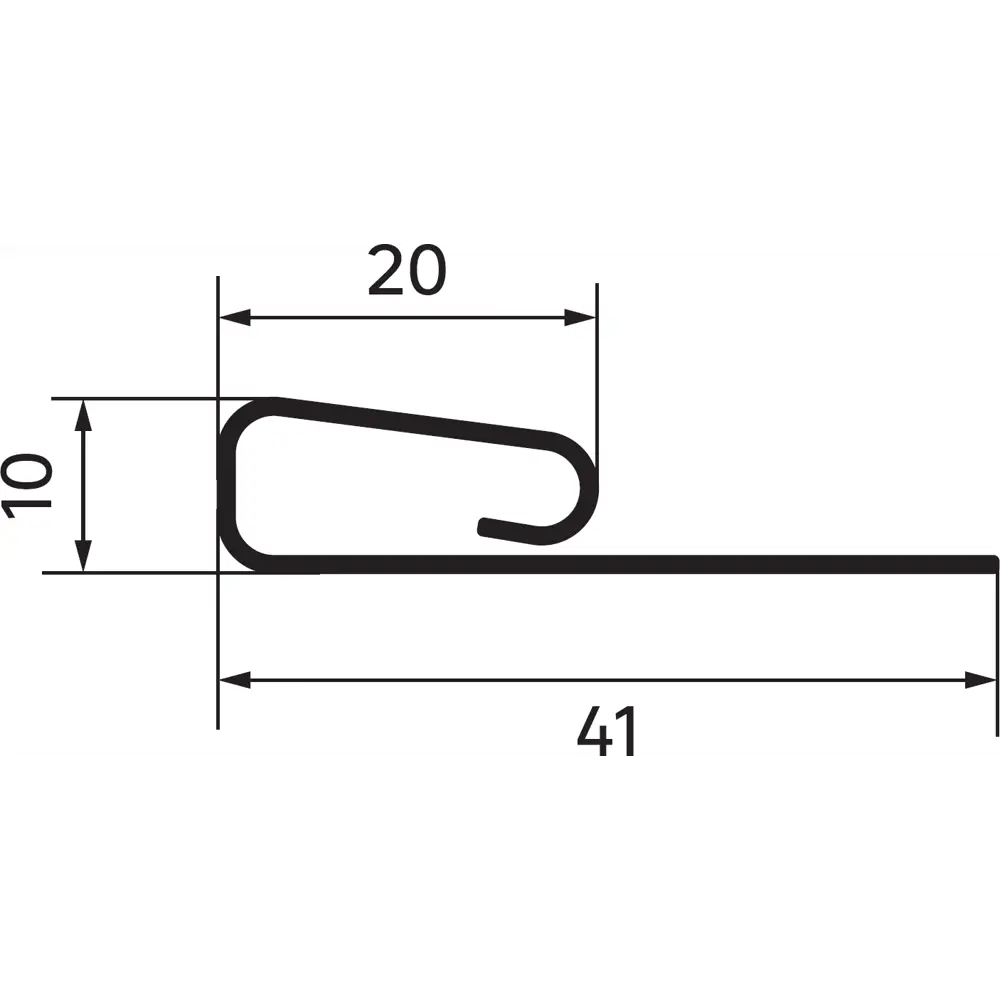 83577603 Планка финишная Artens 3000 мм цвет бежевый STLM-0041971  - Вид №1