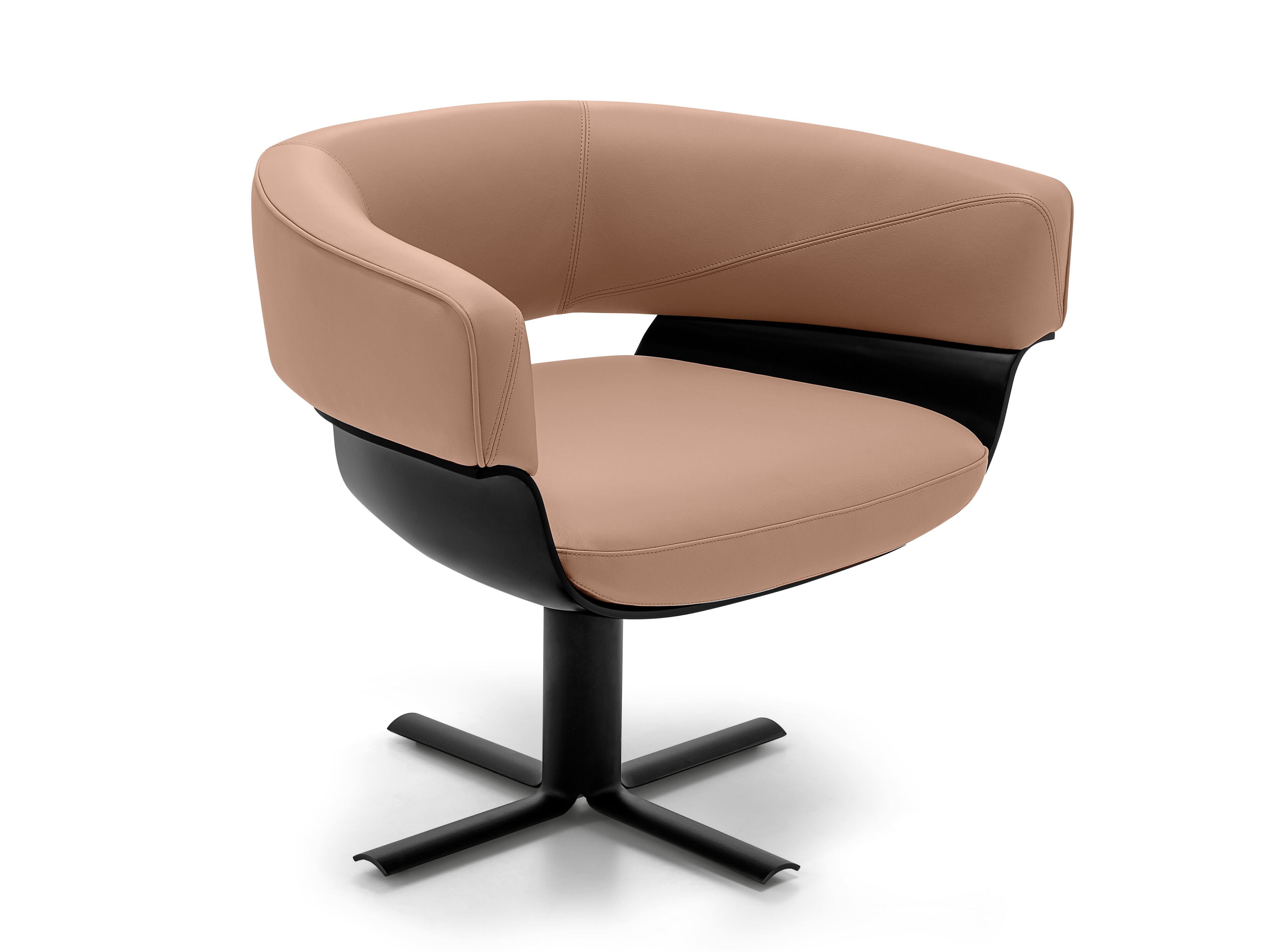 Кожаное вращающееся кресло с подлокотниками Arketipo JORDAN ARCH-00122921