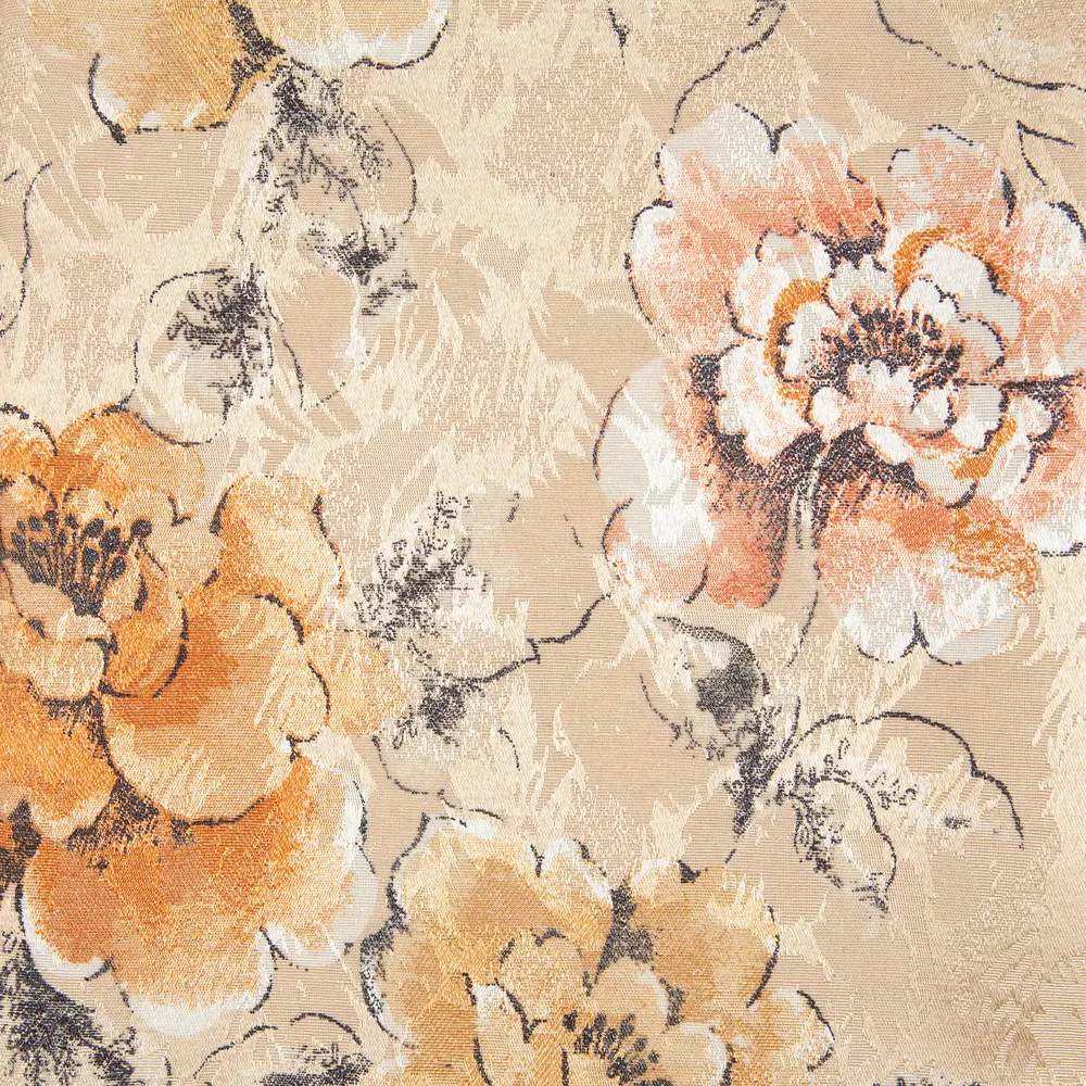 Ткань «Печать» 150 см цветы цвет жёлтый ТОРГОВЫЙ ДОМ ТЕКСТИЛЬ STLM-2109256 - Вид №2