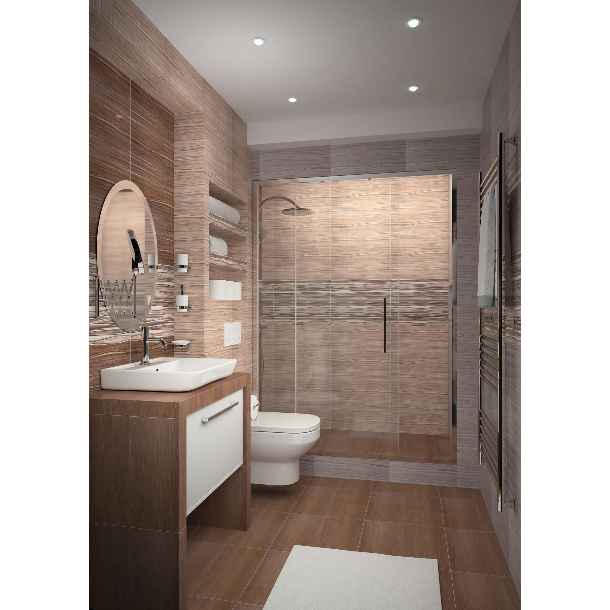 16295464 Бордюр « БД53ПЛ406» 50х6.7 см цвет коричневый Плессо Santreyd  - Вид №5